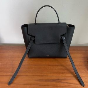 Celine Mini Belt Bag in Black